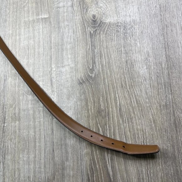 Brighton Black Anilina Aniline Glaze Cowhide on Glove Leather Belt Size 48 - Picture 12 of 15